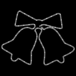 Figurines de cloches de Noël avec 72 LED 3 pcs 50x56 cm 559170559170