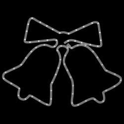 Figurines de cloches de Noël avec 72 LED 2 pcs 50x56 cm 559176559176