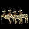 Rennes de Noël 4 pcs Doré 80 LED 559185559185