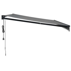 Auvent rétractable automatique anthracite 4,5x3 m 559188559188