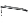 Auvent rétractable automatique anthracite 4,5x3 m 559188559188