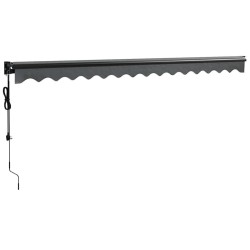 Auvent rétractable automatique anthracite 4,5x3 m 559188559188