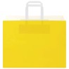 Sacs en papier 250 pcs avec poignées jaune 32x17x25 cm 559193559193