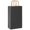 Sacs en papier 250 pcs avec poignées noir 21x11x36 cm 559194559194