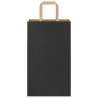 Sacs en papier 250 pcs avec poignées noir 21x11x36 cm 559194559194