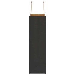 Sacs en papier 250 pcs avec poignées noir 21x11x36 cm 559194559194