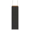 Sacs en papier 250 pcs avec poignées noir 21x11x36 cm 559194559194