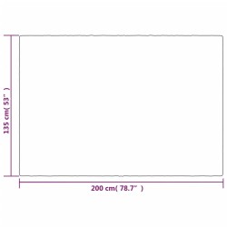 Couverture lestée avec housse Gris 135x200 cm 10 kg Tissu 559195559195