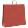 Sacs en papier 250 pcs avec poignées rouge 54x15x49 cm 559202559202