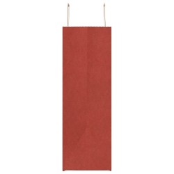 Sacs en papier 250 pcs avec poignées rouge 54x15x49 cm 559202559202