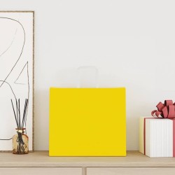 Sacs en papier 250 pcs avec poignées jaune 32x22x28 cm 559205559205
