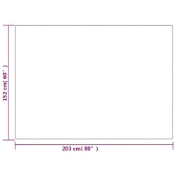 Couverture lestée avec housse Gris 152x203 cm 11 kg Tissu 559207559207