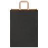 Sacs en papier 250 pcs avec poignées noir 26x12x35 cm 559208559208