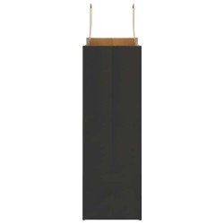 Sacs en papier 250 pcs avec poignées noir 26x12x35 cm 559208559208