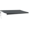 Auvent rétractable automatique anthracite 5x3 m 559209559209