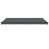 Auvent rétractable automatique anthracite 5x3 m 559209559209