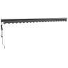 Auvent rétractable automatique anthracite 5x3 m 559209559209