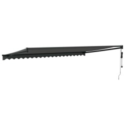 Auvent rétractable automatique anthracite 5x3 m 559209559209