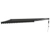 Auvent rétractable automatique anthracite 5x3 m 559209559209
