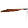 Auvent rétractable automatique orange et marron 3,5x2,5 m 559210559210