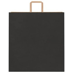 Sacs en papier 250 pcs avec poignées noir 45x17x48 cm 559211559211