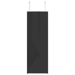 Sacs en papier 250 pcs avec poignées noir 54x15x49 cm 559212559212