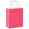 Sacs en papier 50 pcs avec poignées rose 18x8x22 cm 559213559213