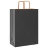 Sacs en papier 250 pcs avec poignées noir 32x17x44 cm 559219559219