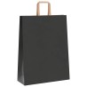 Sacs en papier 250 pcs avec poignées noir 32x12x42 cm 559220559220
