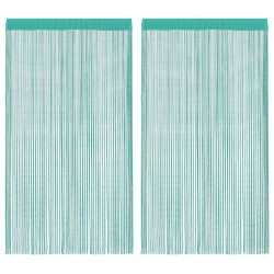Rideau en fils 2 pcs 140 x 250 cm turquoise 559221559221