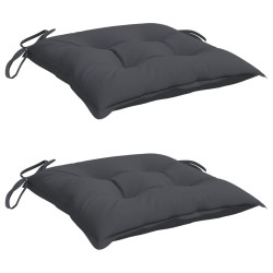 Coussins de chaise lot de 2 anthracite 50x50x7 cm tissu oxford 559232559232