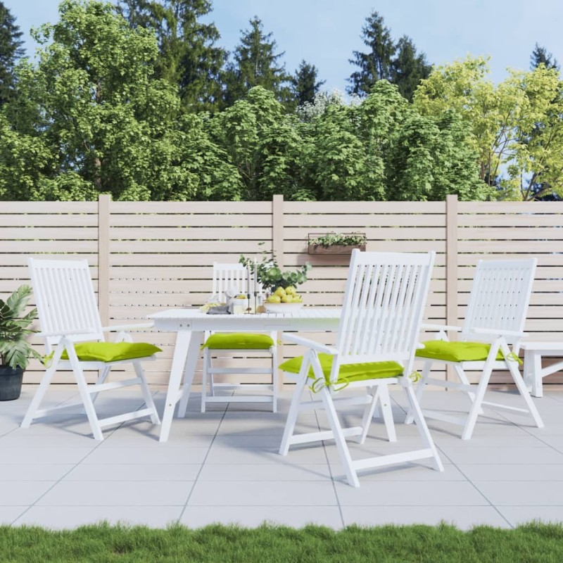Coussins de chaise lot de 6 vert brillant 40x40x7 cm 559233559233