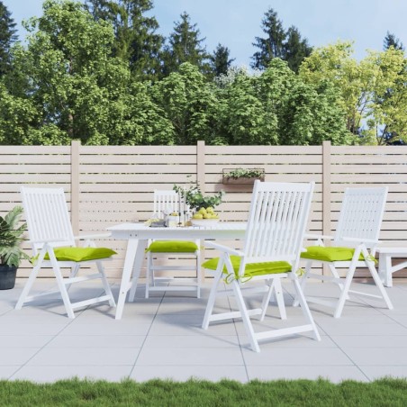 Coussins de chaise lot de 6 vert brillant 40x40x7 cm 559233559233