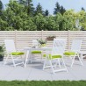 Coussins de chaise lot de 6 vert brillant 40x40x7 cm 559233559233