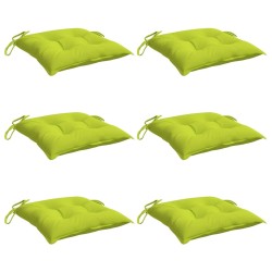 Coussins de chaise lot de 6 vert brillant 40x40x7 cm 559233559233