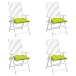 Coussins de chaise lot de 6 vert brillant 40x40x7 cm 559233559233