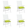 Coussins de chaise lot de 6 vert brillant 40x40x7 cm 559233559233