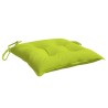 Coussins de chaise lot de 6 vert brillant 40x40x7 cm 559233559233