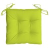 Coussins de chaise lot de 6 vert brillant 40x40x7 cm 559233559233