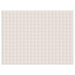 Couverture lestée Crème clair 152x203 cm 7 kg Tissu 559236559236