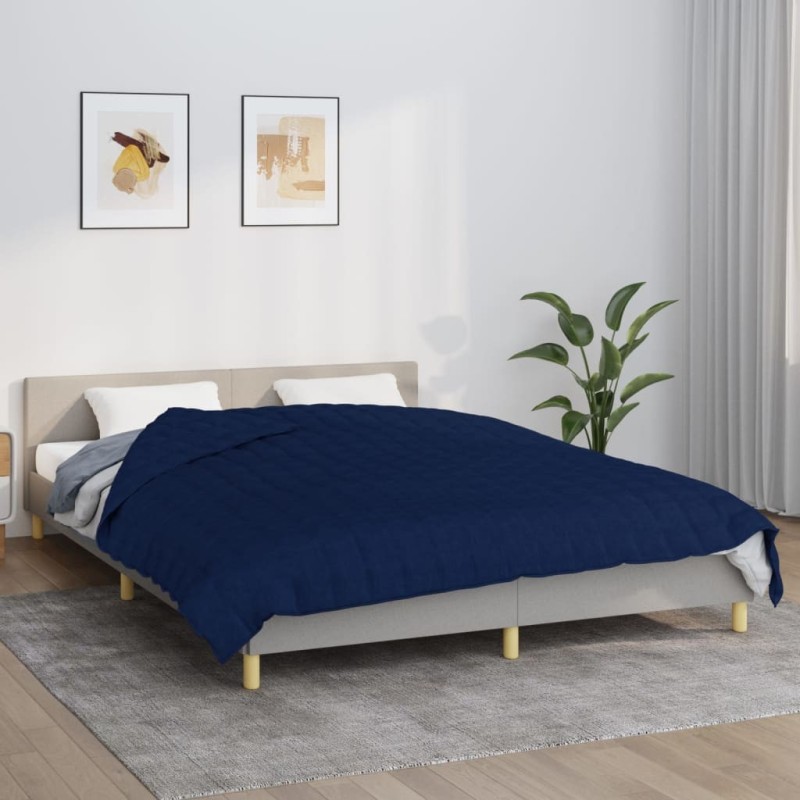 Couverture lestée Bleu 200x230 cm 9 kg Tissu 559247559247