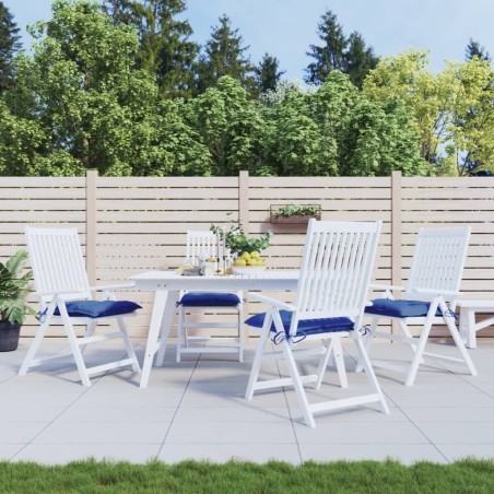 Coussins de chaise lot de 4 bleu 40x40x7 cm tissu oxford 559249559249