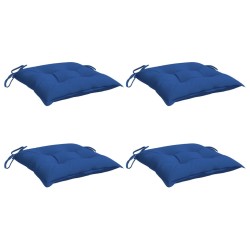 Coussins de chaise lot de 4 bleu 40x40x7 cm tissu oxford 559249559249