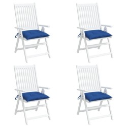 Coussins de chaise lot de 4 bleu 40x40x7 cm tissu oxford 559249559249