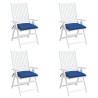 Coussins de chaise lot de 4 bleu 40x40x7 cm tissu oxford 559249559249