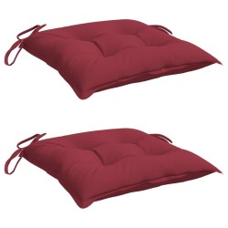 Coussins de chaise lot de 2 rouge bordeaux 40x40x7 cm 559250559250