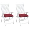 Coussins de chaise lot de 2 rouge bordeaux 40x40x7 cm 559250559250