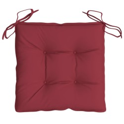 Coussins de chaise lot de 2 rouge bordeaux 40x40x7 cm 559250559250