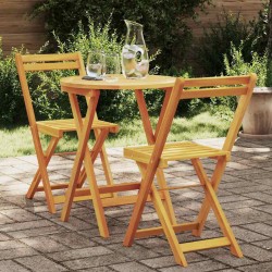 Ensemble de salle à manger pour jardin 3 pcs Huile Naturelle 559251559251