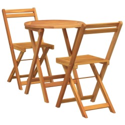 Ensemble de salle à manger pour jardin 3 pcs Huile Naturelle 559251559251